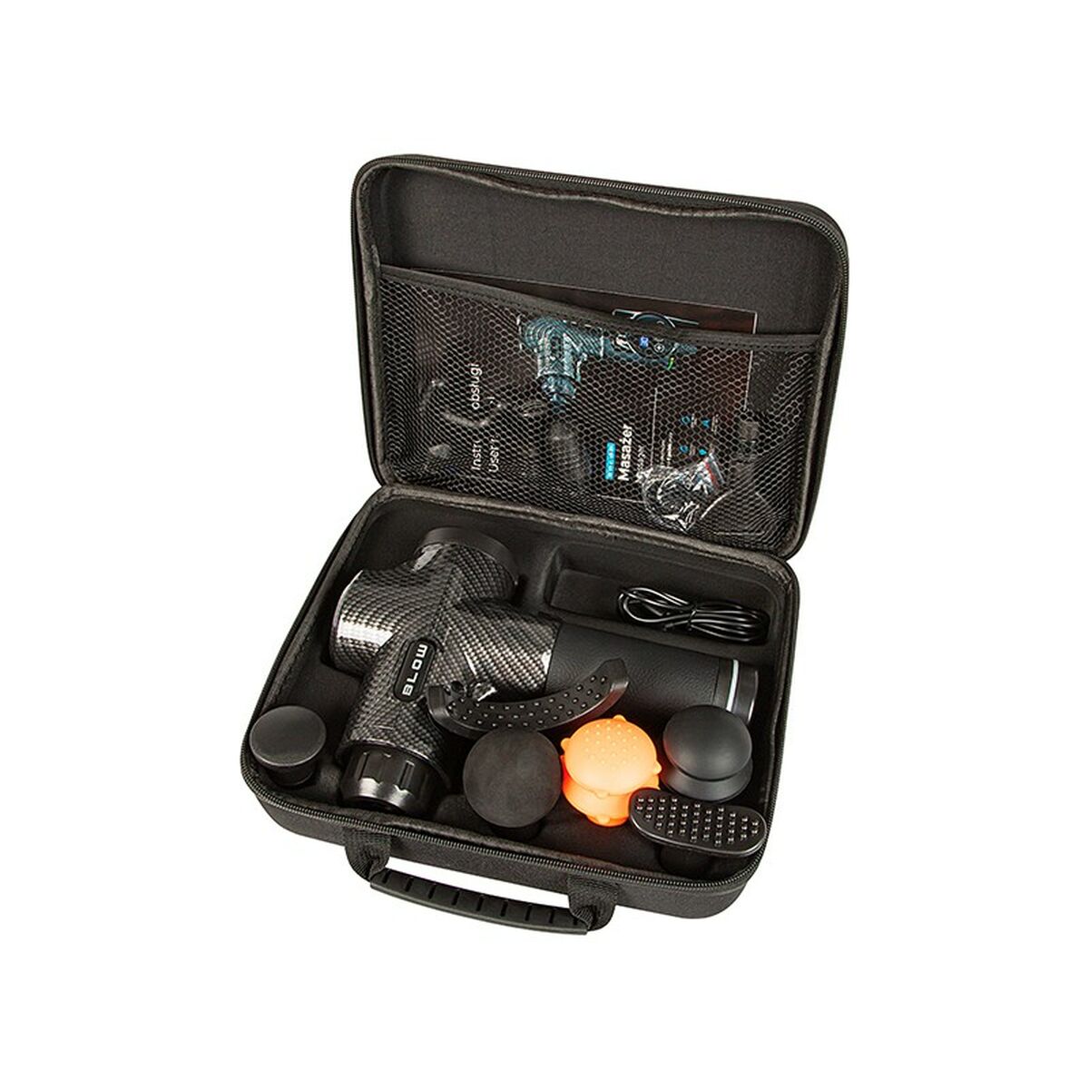 Elektrisk handmassageapparat Blow Wave 4000 Svart Grå 2200 mAh - 3