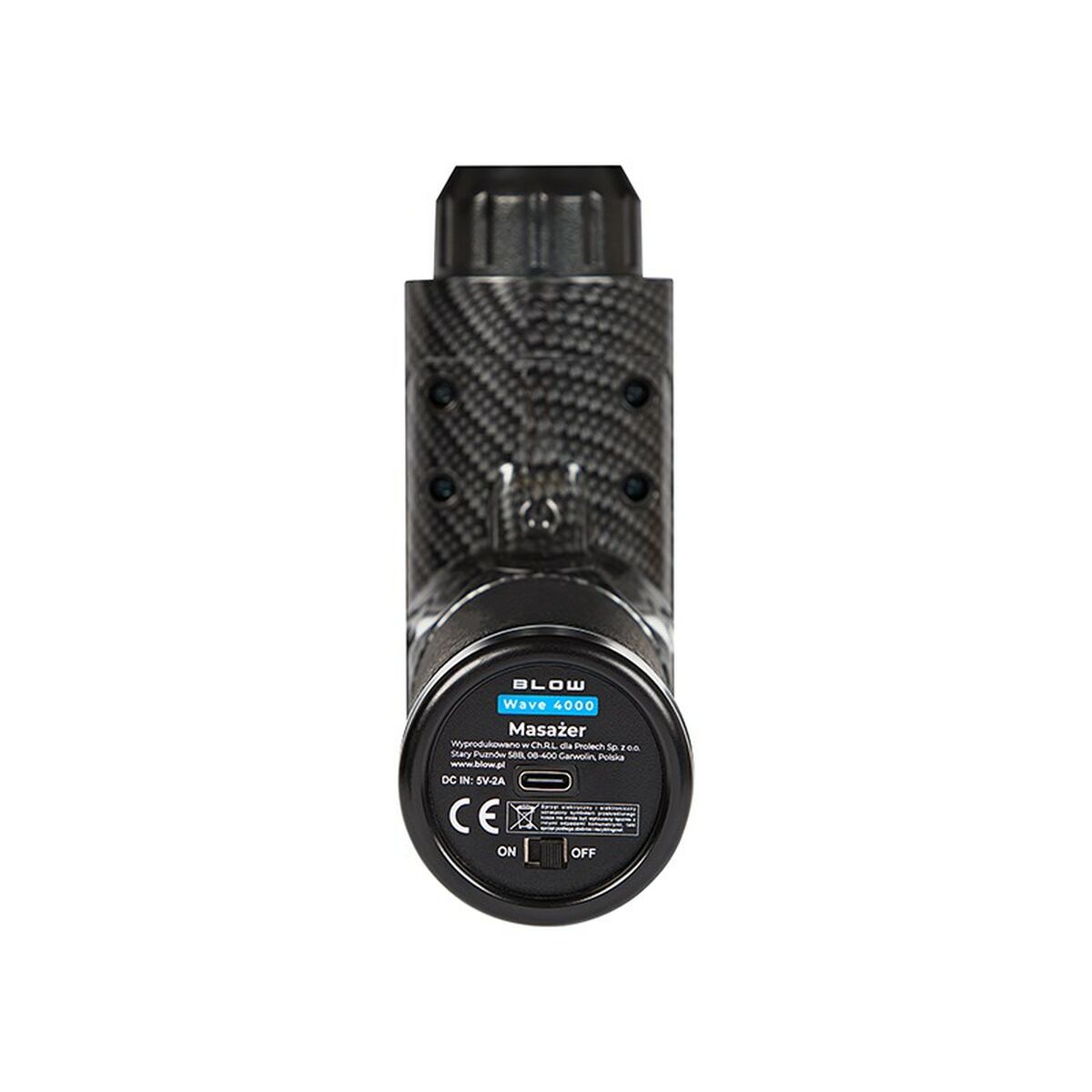 Elektrisk handmassageapparat Blow Wave 4000 Svart Grå 2200 mAh - 4