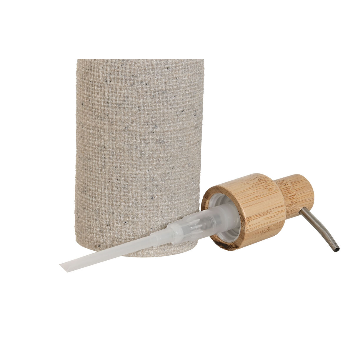 Tvåldispenser Home ESPRIT Grå Naturell Trä Harts 7 x 9 x 19 cm - 2