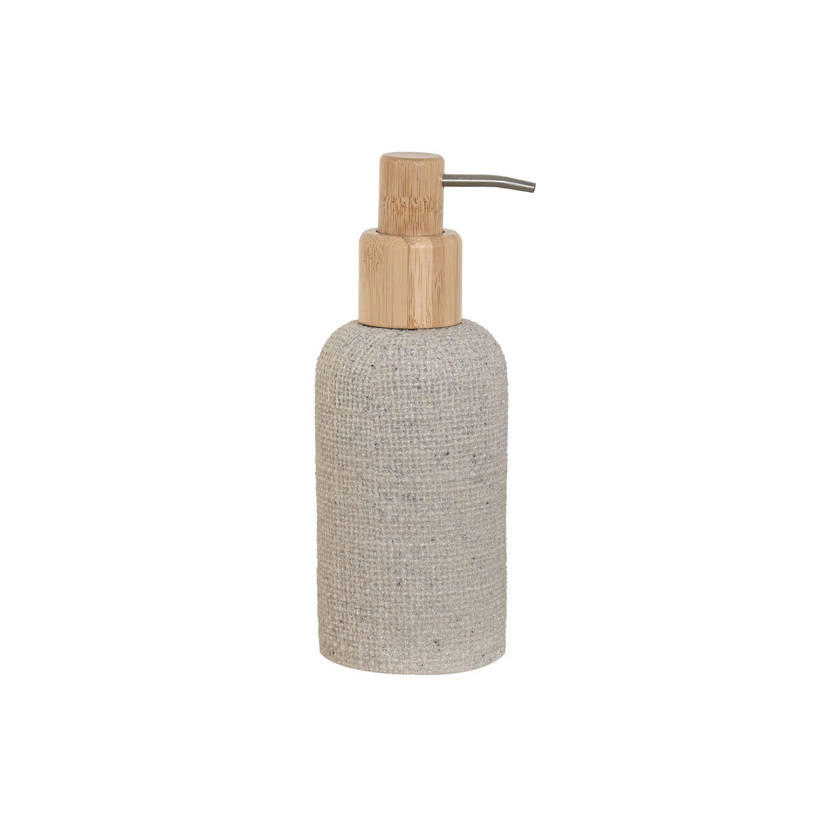 Tvåldispenser Home ESPRIT Grå Naturell Trä Harts 7 x 9 x 19 cm