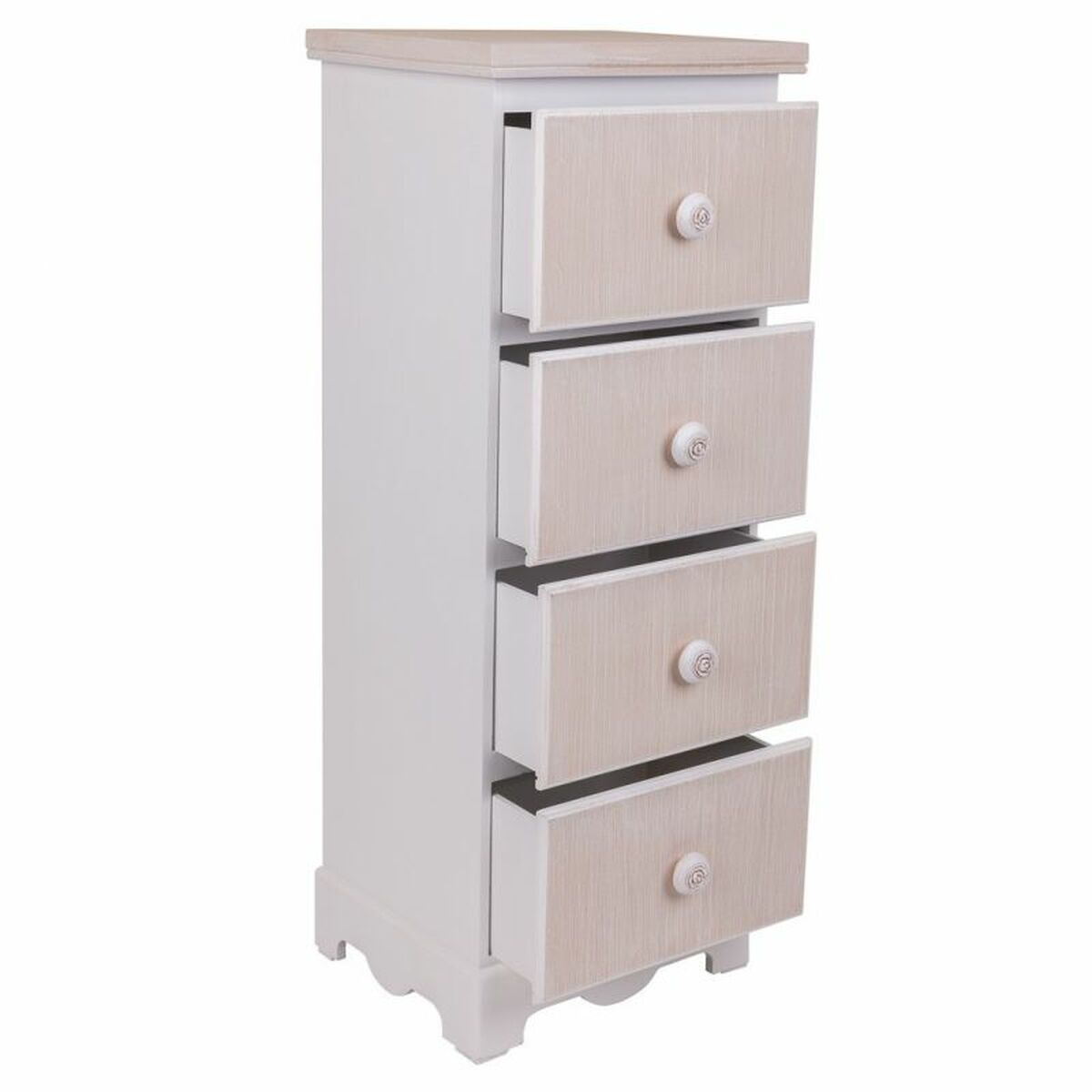 Byrå Alexandra House Living Vit Trä MDF 26 x 80 x 31 cm - 2