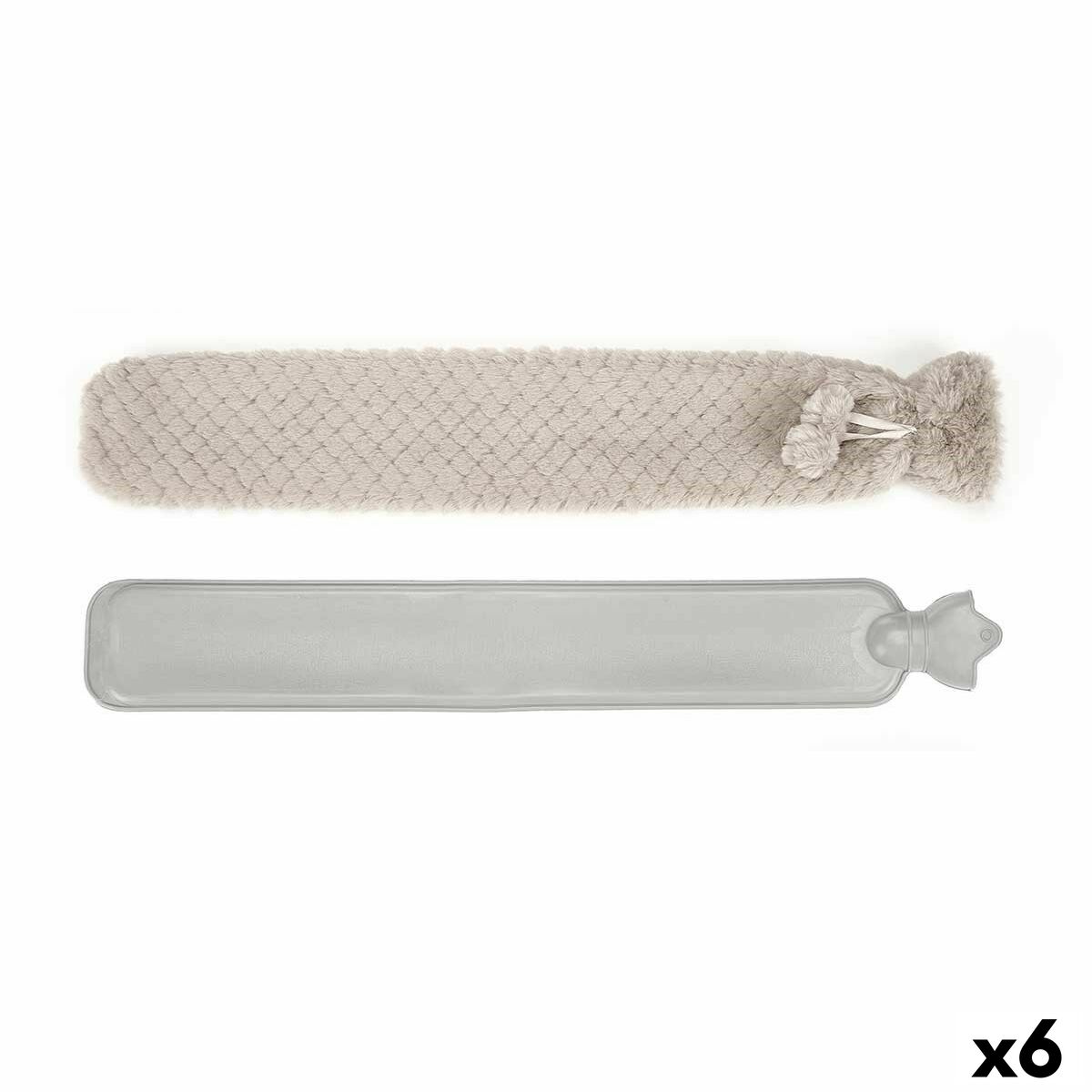 Varmvattenflaska Gift Decor Beige Plast 2 L (6 antal)