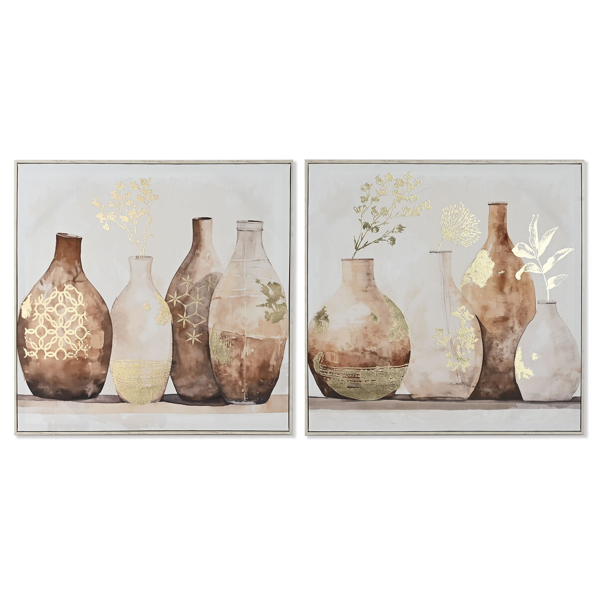 Kanvas Home ESPRIT polystyren Kanvas 82,5 x 3,5 x 82,5 cm