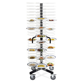 Tallriksdispenser på hjul, kapacitet 96 tallrikar ø 24-31 cm