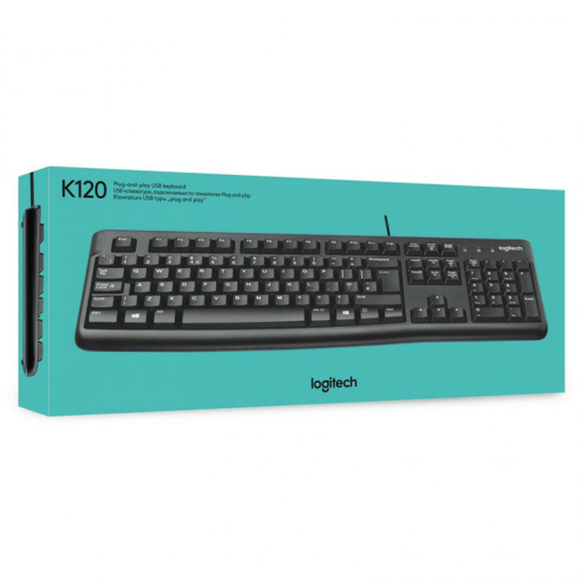 Tangentbord Logitech K120 Svart - 2