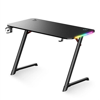 Skrivbord Gaming Spirit of Gamer Headquarter 250 Svart
