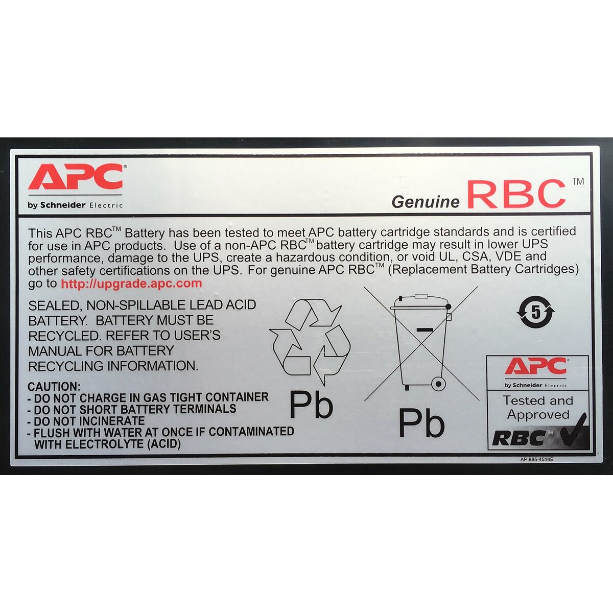 Batteri till System för Avbrottsfri Strömförsörjning UPS APC RBC2 12 V 240 V - 2