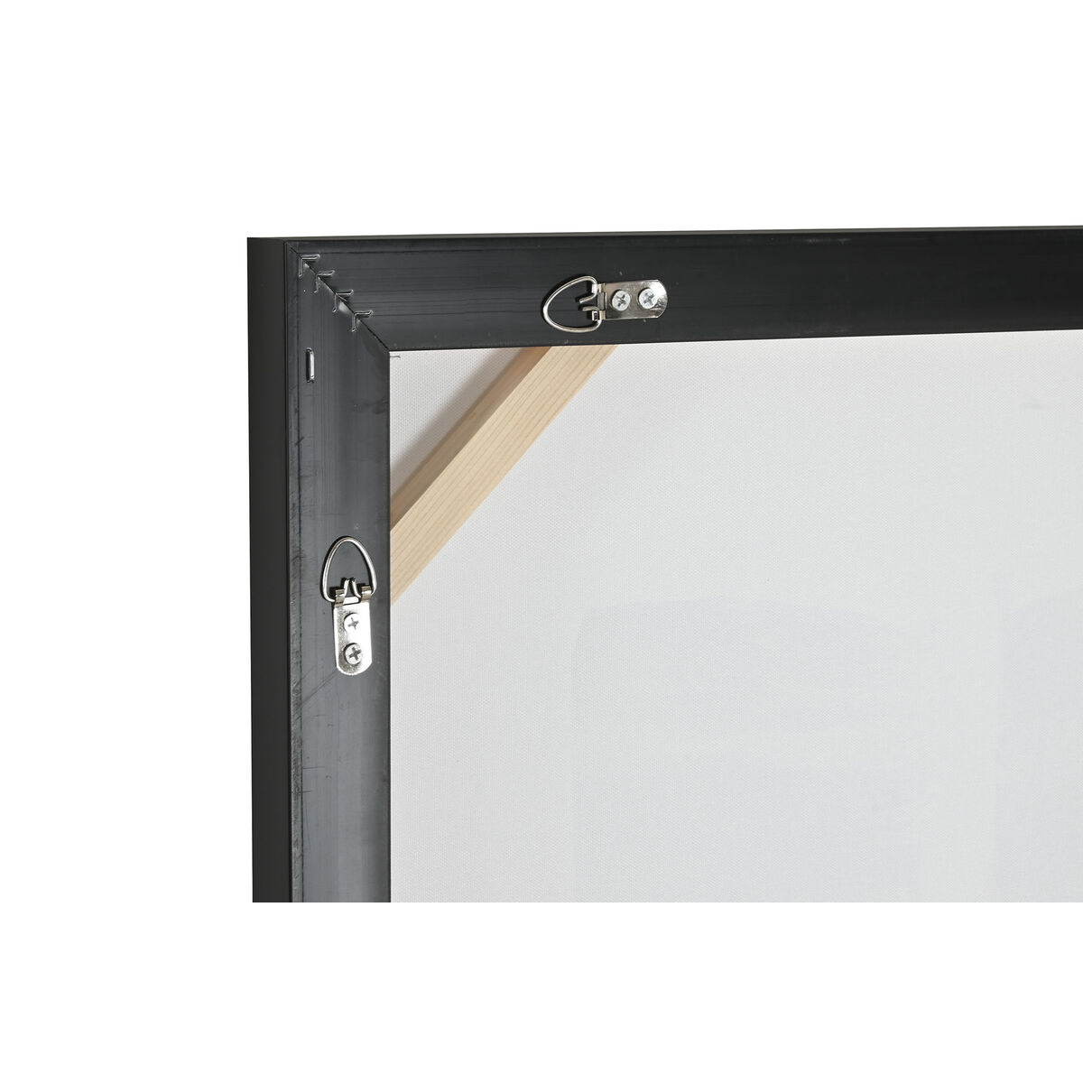 Kanvas Home ESPRIT Vit Svart polystyren Kanvas Abstrakt Modern 104 x 4 x 103,5 cm (2 antal) - 4