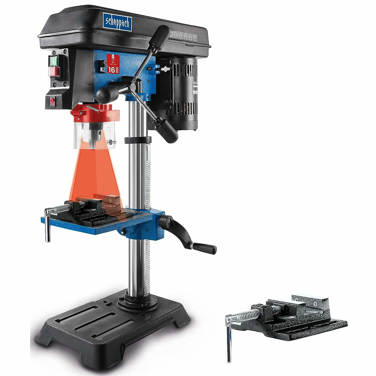 Pelarborrmaskin Scheppach DP16SL 550 W - 16