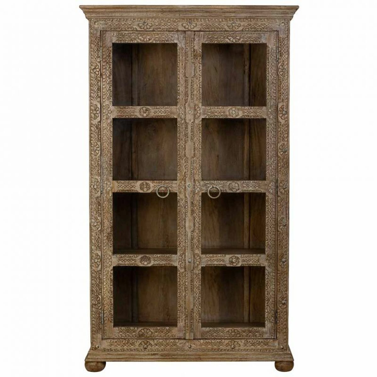 Visningsställ Alexandra House Living Glas Järn Mangoträ 43 x 180 x 106 cm - 5