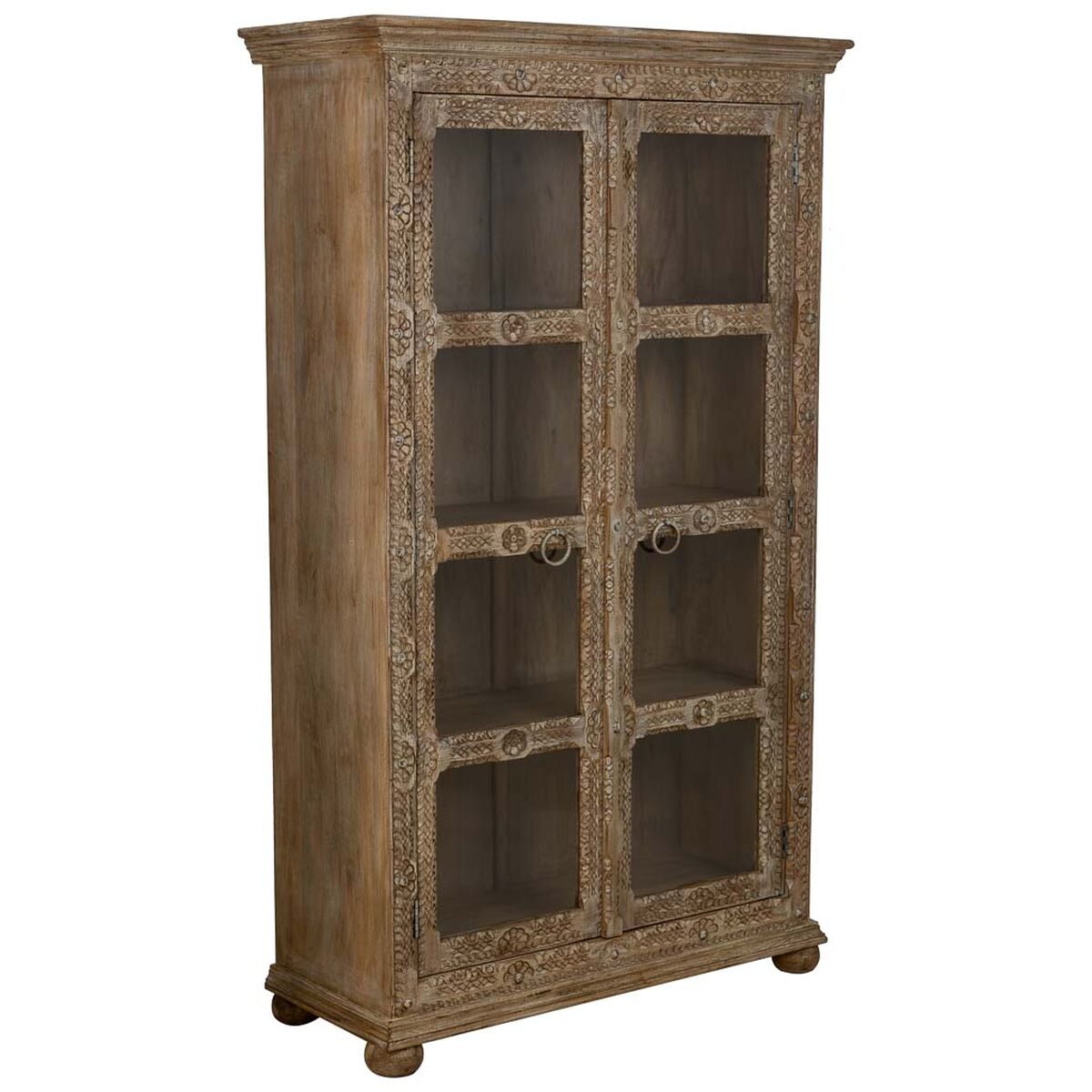 Visningsställ Alexandra House Living Glas Järn Mangoträ 43 x 180 x 106 cm