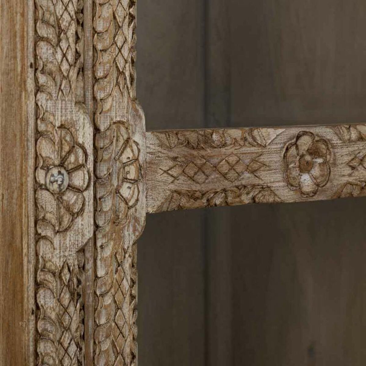 Visningsställ Alexandra House Living Glas Järn Mangoträ 43 x 180 x 106 cm - 7
