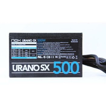 Strömtillförsel Nox-Xtreme Urano SX 500 500 W ATX CE & RoHS, FCC