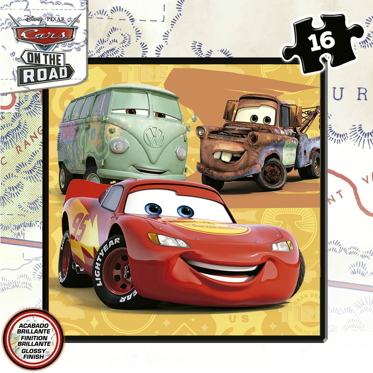 Set 4 pussel Cars On the Road 73 Delar - 4