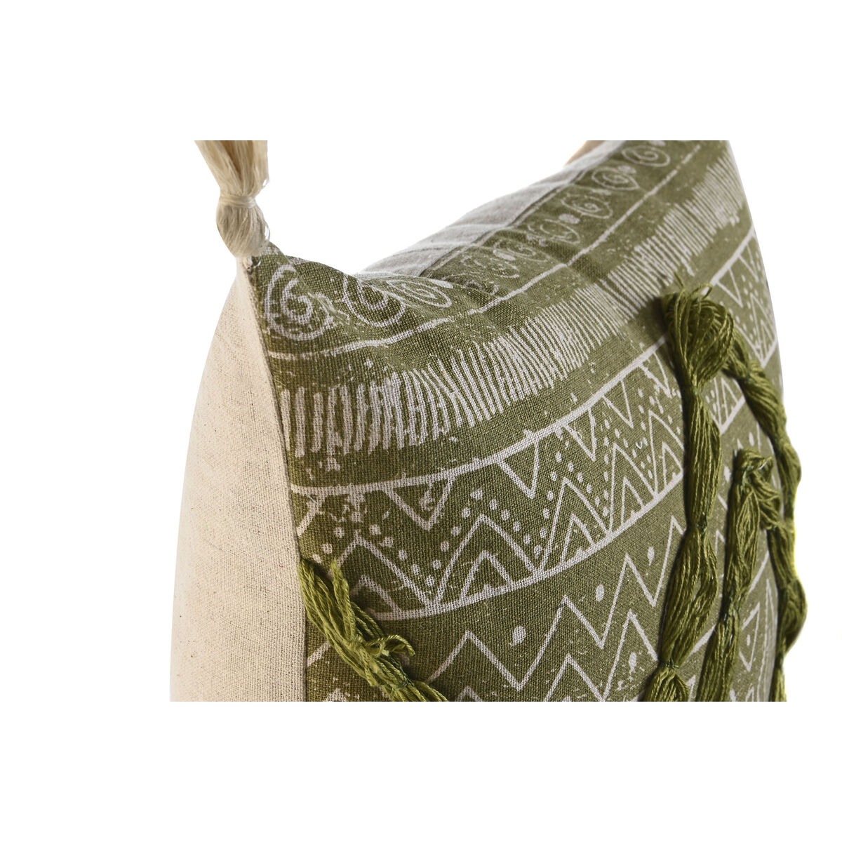 Kudde Home ESPRIT Grön Boho 45 x 5 x 45 cm - 5