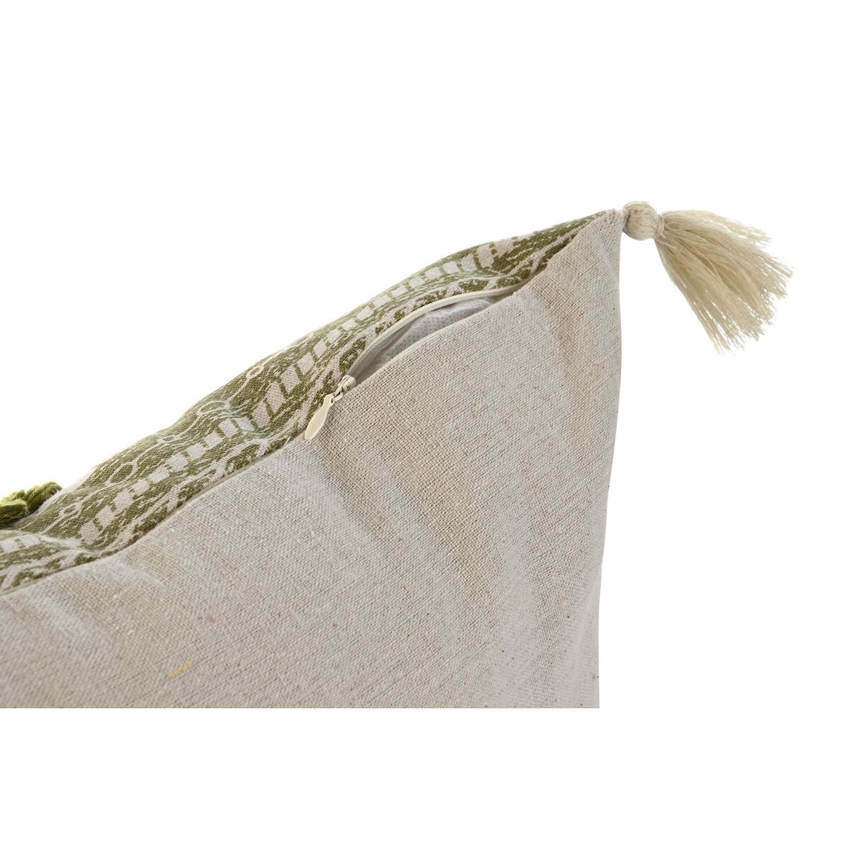 Kudde Home ESPRIT Grön Boho 45 x 5 x 45 cm - 2