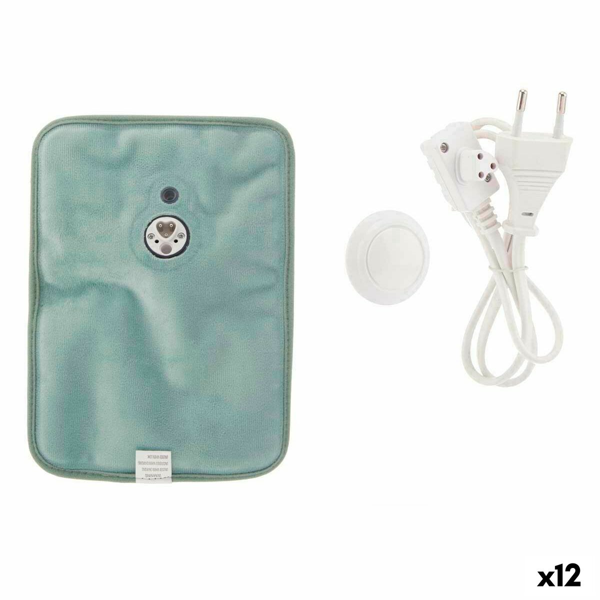 Elektrisk varmvattenflaska Gift Decor Grön Plast 380 W Sammet Händer (12 antal)