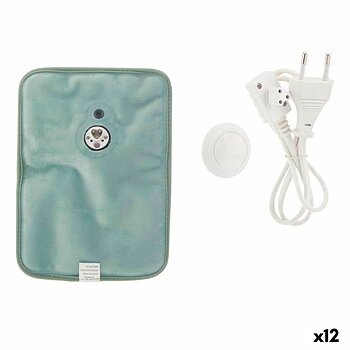 Elektrisk varmvattenflaska Gift Decor Grön Plast 380 W Sammet Händer (12 antal)