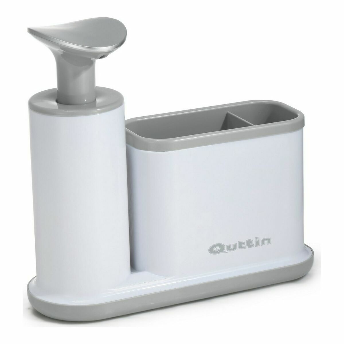 Diskmedelspump 2-i-1 Quttin Vit Grå 21,5 x 8 x 20 cm (8 antal) - 3