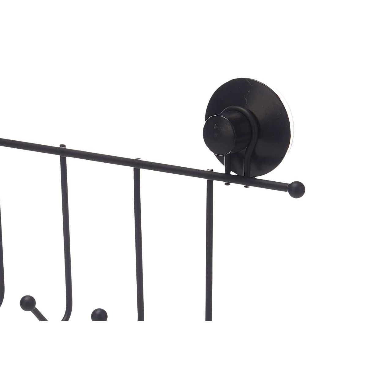 Dörrhängare Berilo Svart Stål ABS 39 x 16 x 4,9 cm (12 antal) - 2