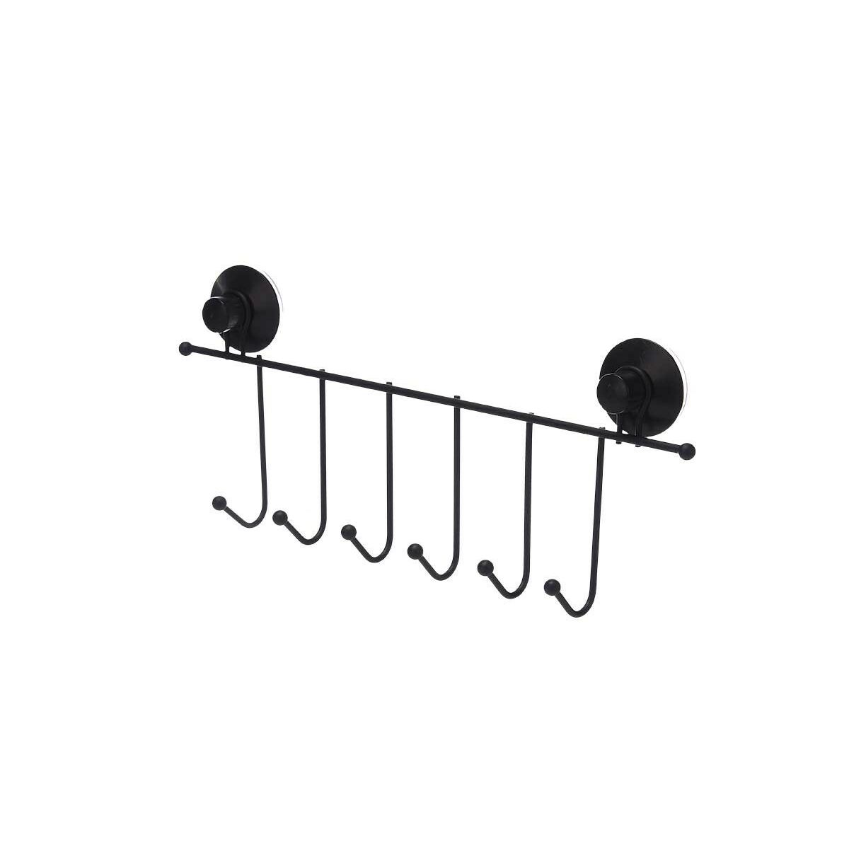 Dörrhängare Berilo Svart Stål ABS 39 x 16 x 4,9 cm (12 antal) - 4