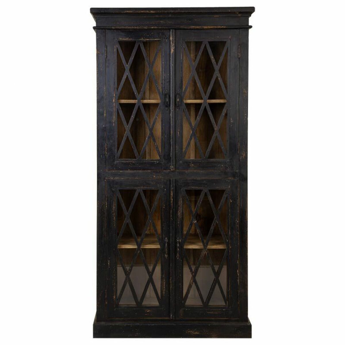 Visningsställ Alexandra House Living Glas Järn Mangoträ 40 x 183 x 90 cm - 2