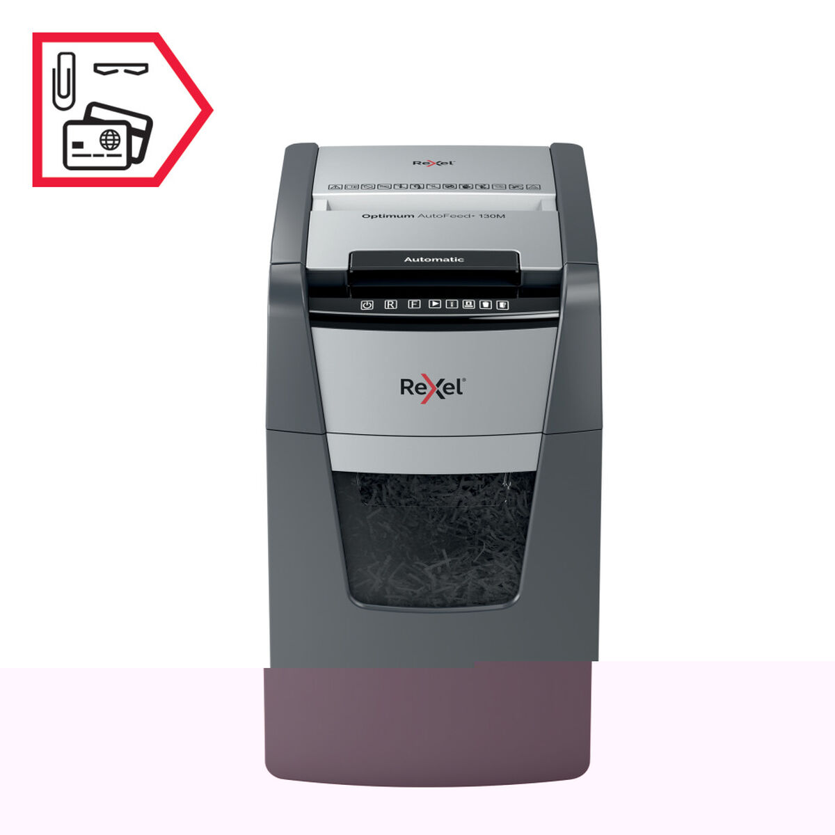 Dokumentförstörare Mikroskärande Rexel AutoFeed+ 130M 130 Blad - 5