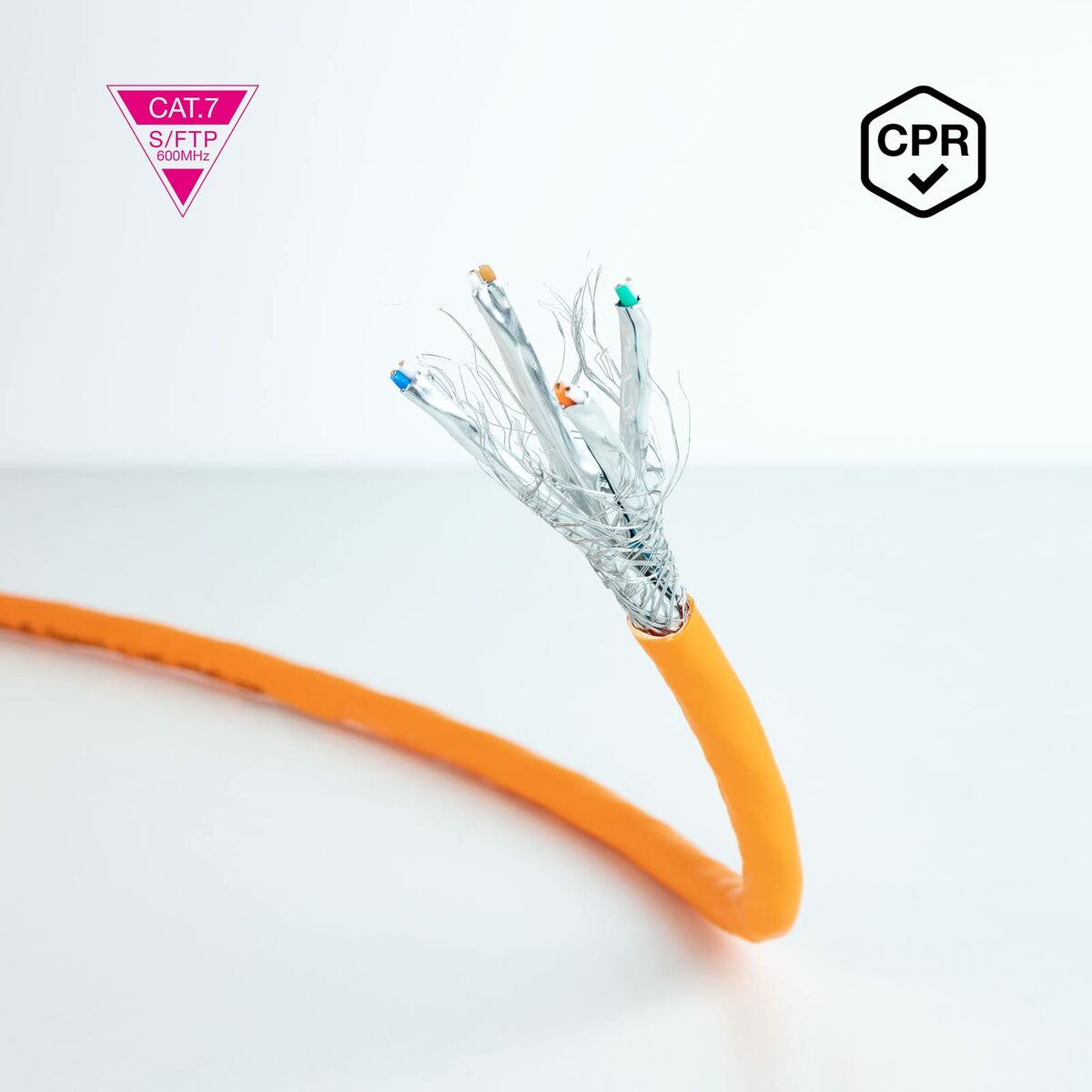 Nätkabel UTP Styv Kategori 6 NANOCABLE 10.20.1700-305 305 m Orange - 3