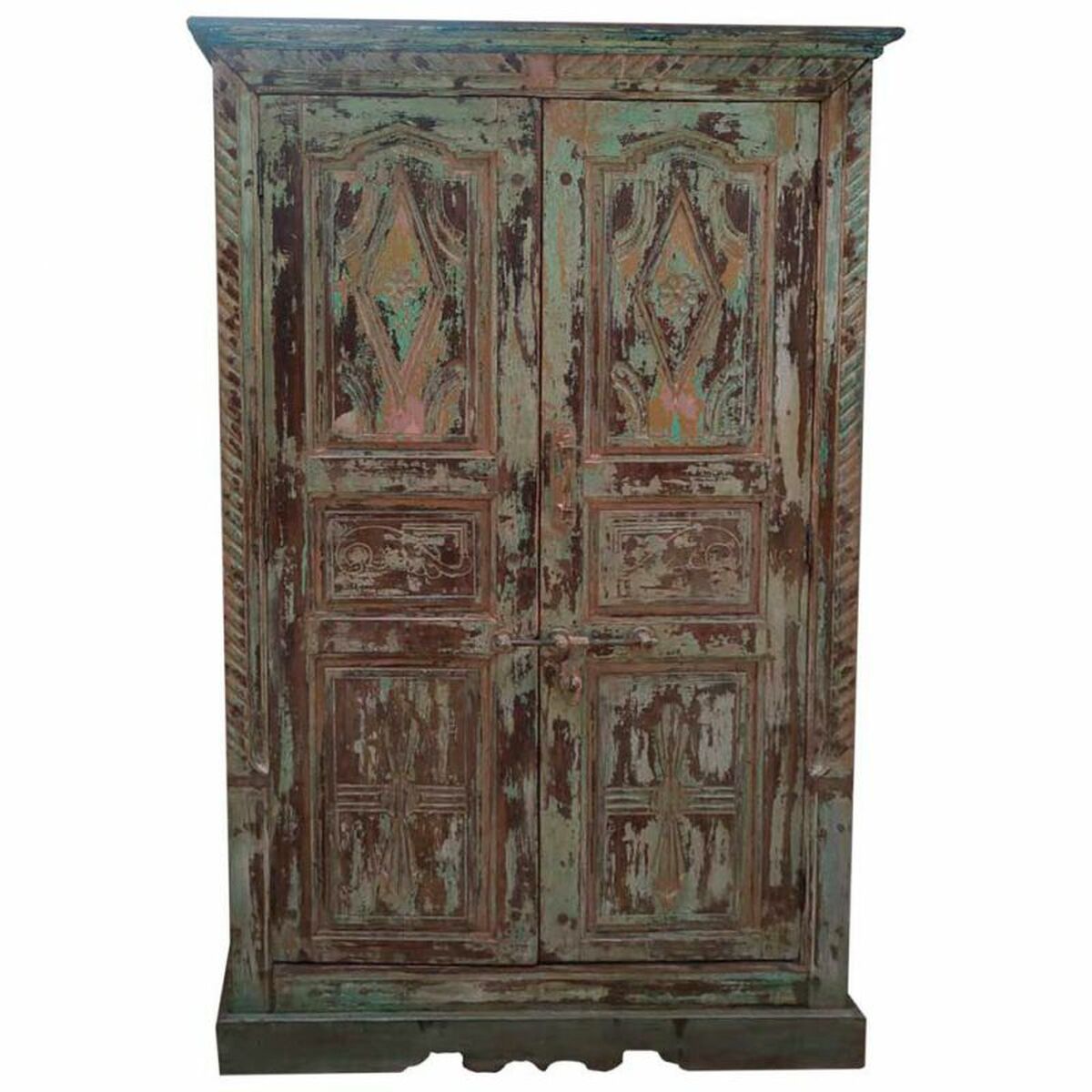 Skåp Alexandra House Living Brun Återvunnet Trä 45 x 204 x 127 cm - 3