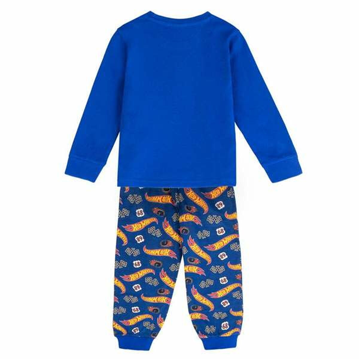 Pyjamas Barn Hot Wheels Blå 8 år - 2