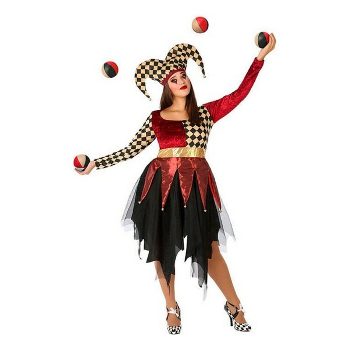 Maskeraddräkt vuxna 115583 Röd Multicolour (2 Delar) (2 antal) - 16