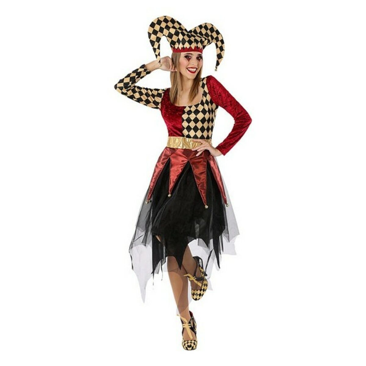 Maskeraddräkt vuxna 115583 Röd Multicolour (2 Delar) (2 antal) - 5