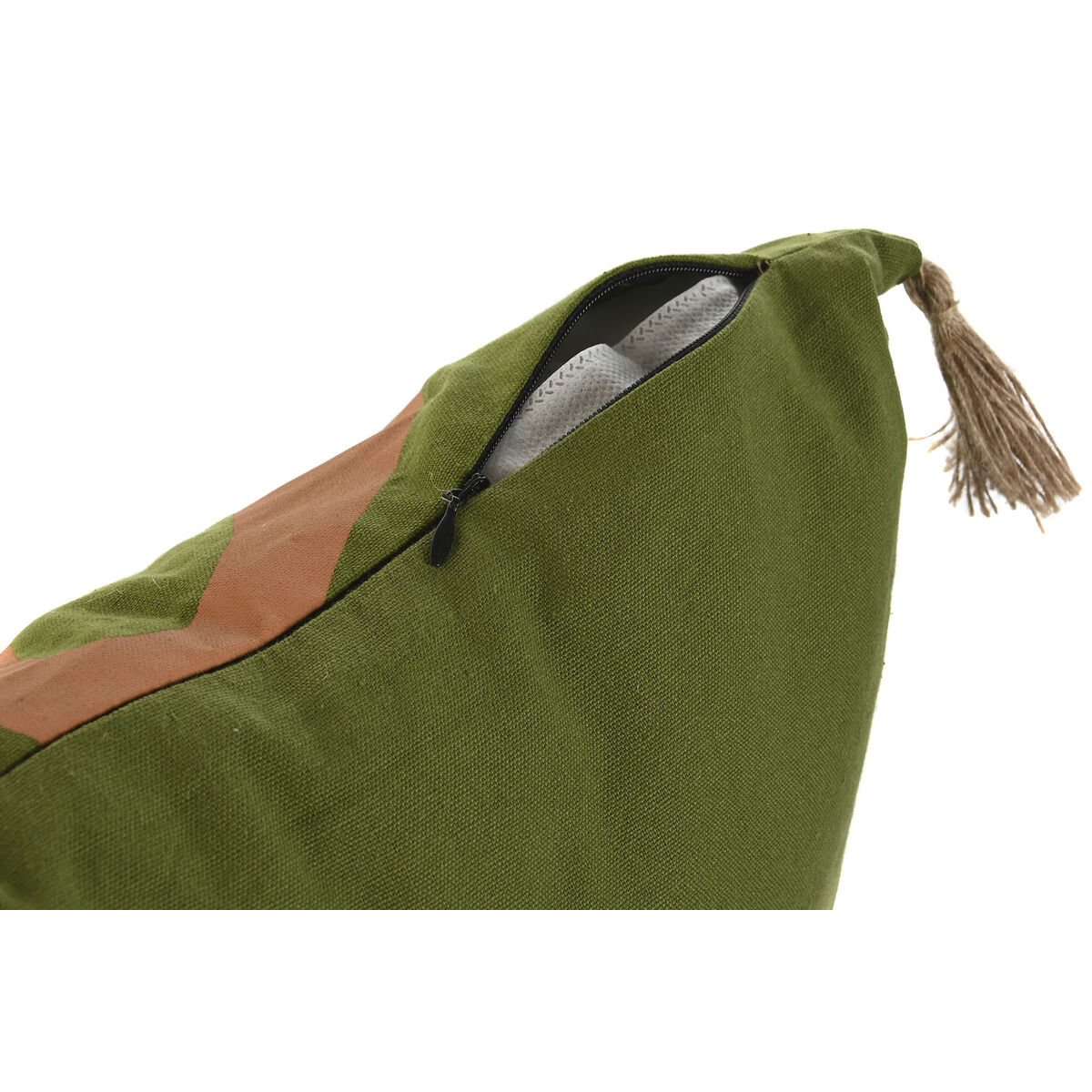 Kudde Home ESPRIT Grön Boho 45 x 5 x 45 cm - 2
