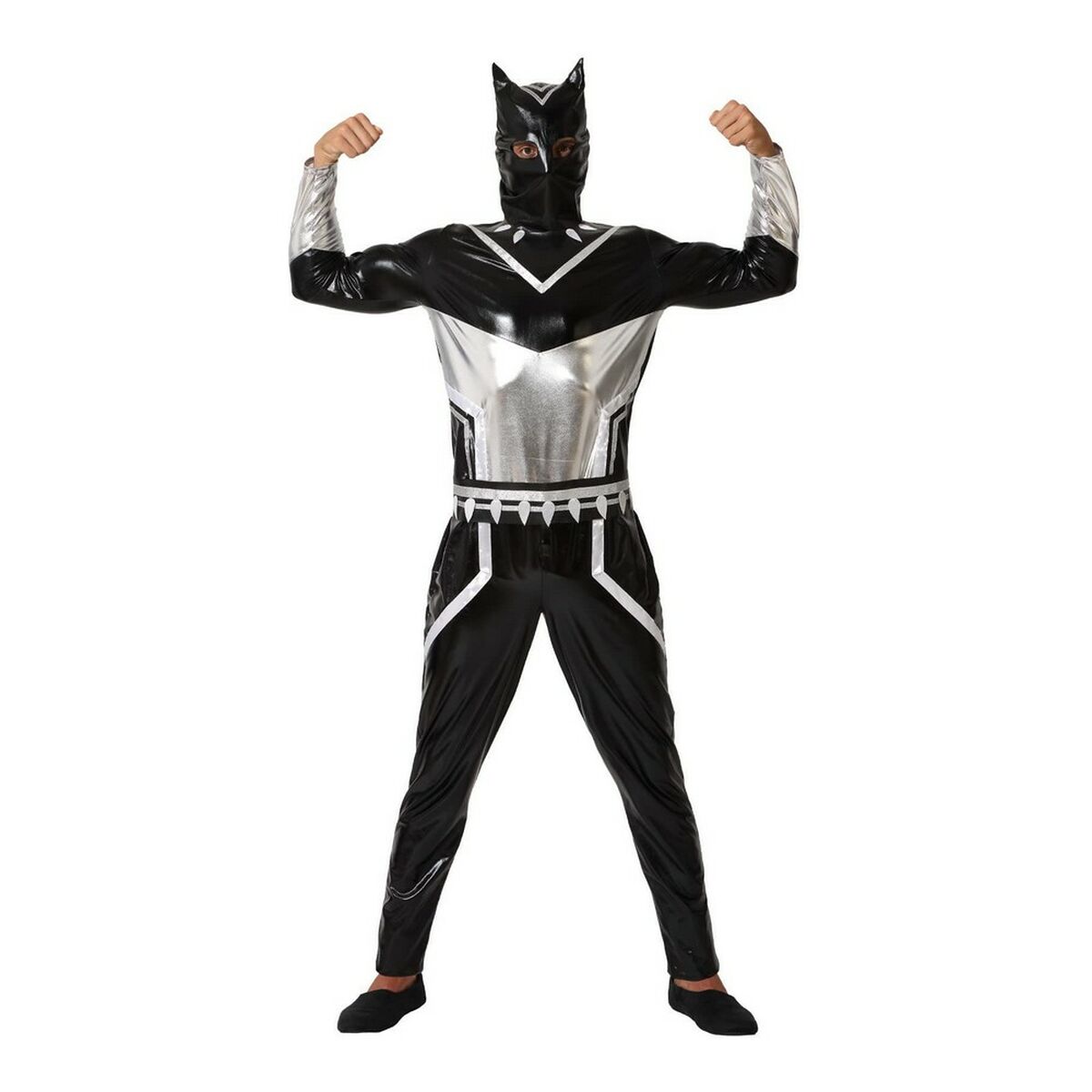 Maskeraddräkt vuxna Black Panther Svart Superhjälte - 4