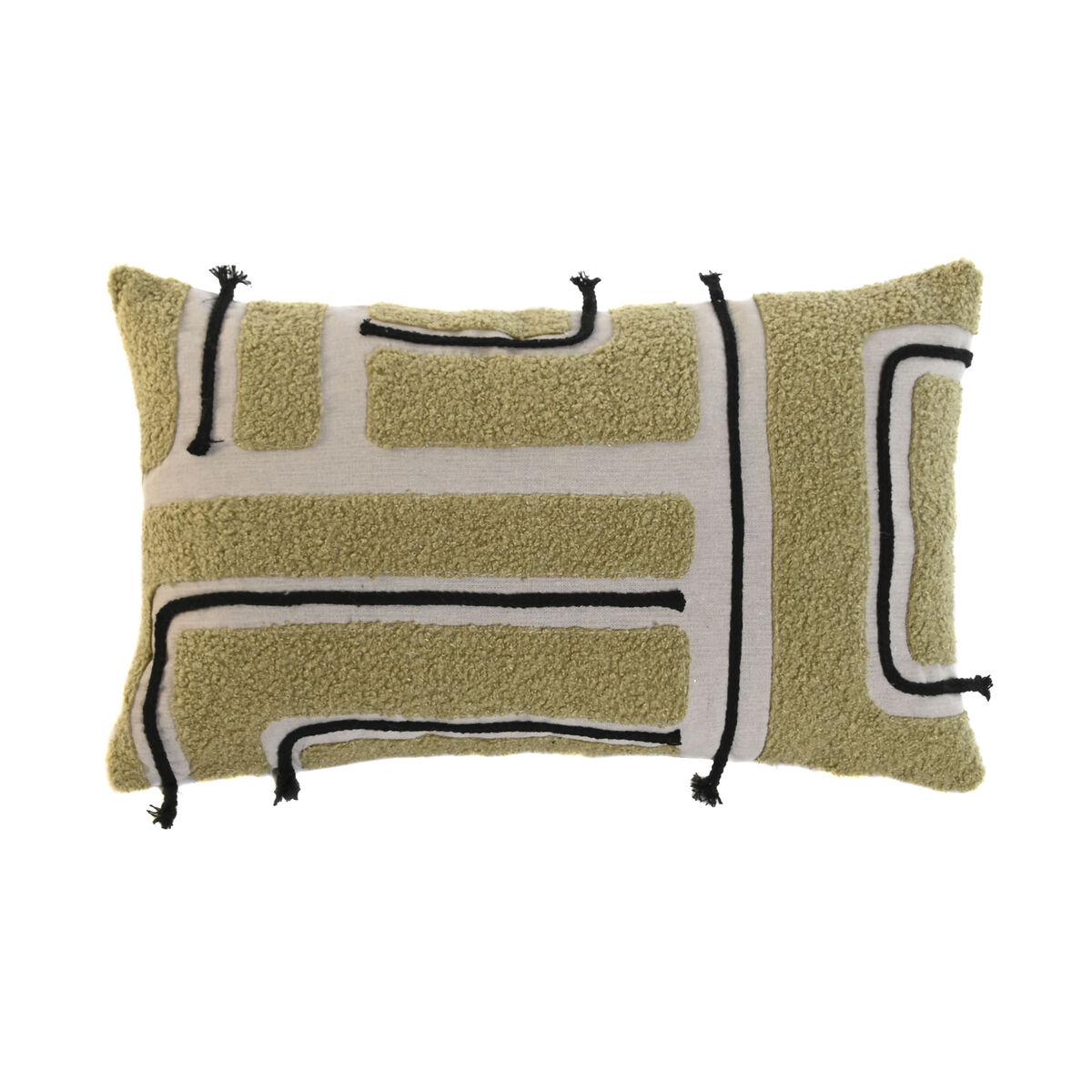 Kudde Home ESPRIT Grön Boho 50 x 5 x 30 cm