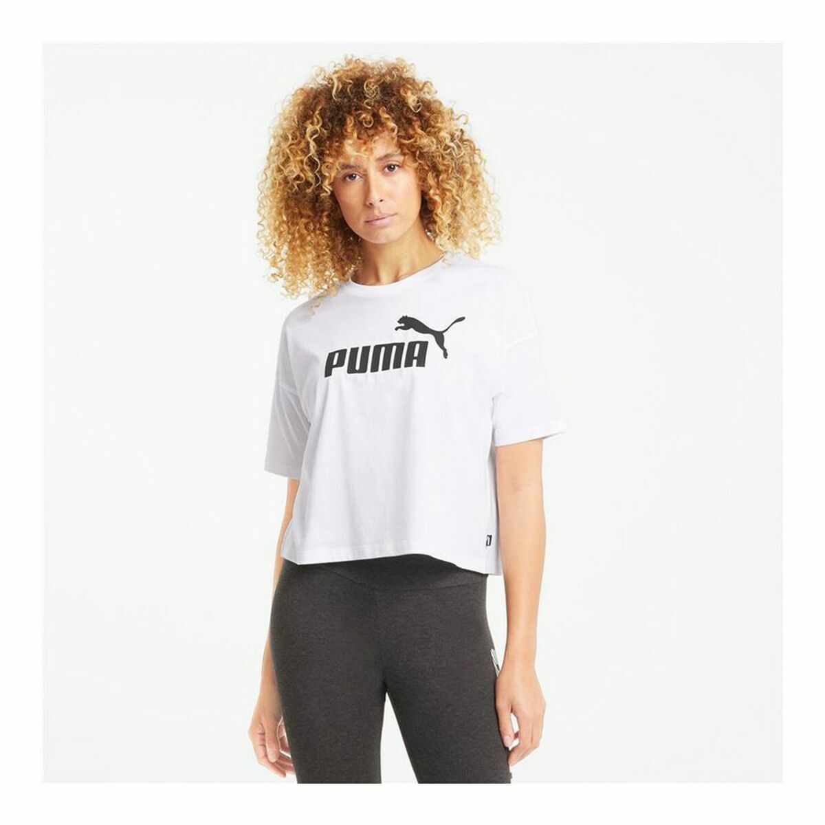 T-shirt med kortärm Dam Puma Vit L - 2