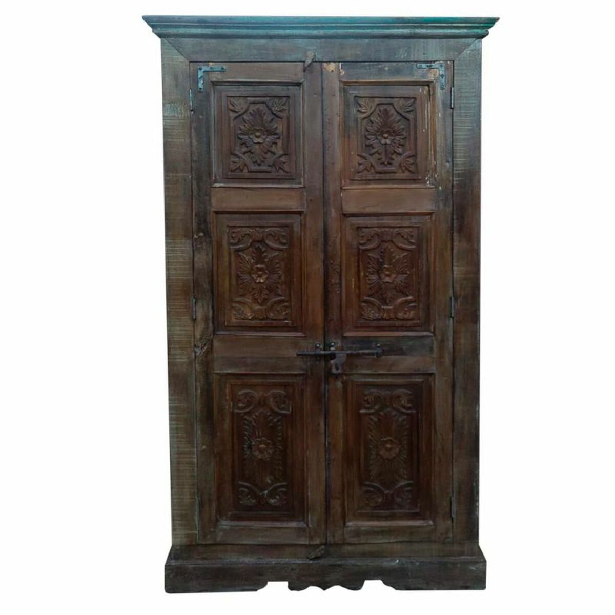 Skåp Alexandra House Living Brun Återvunnet Trä 45 x 220 x 122 cm - 3