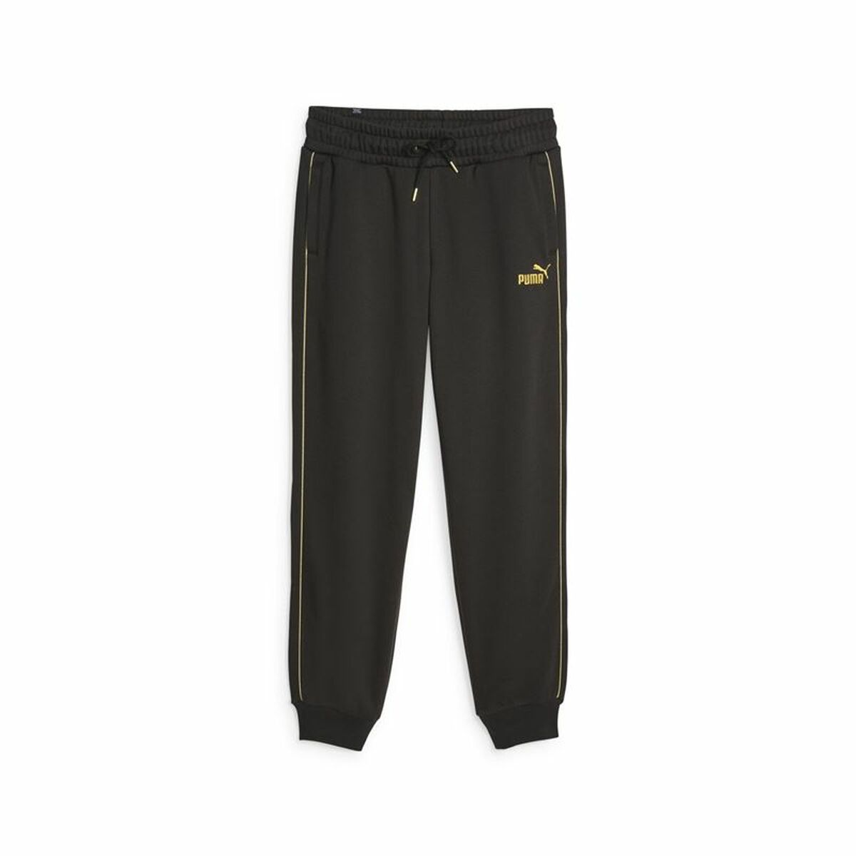 Långa träningsbyxor Puma Ess+ Minimal Gold Svart Kvinna - 3