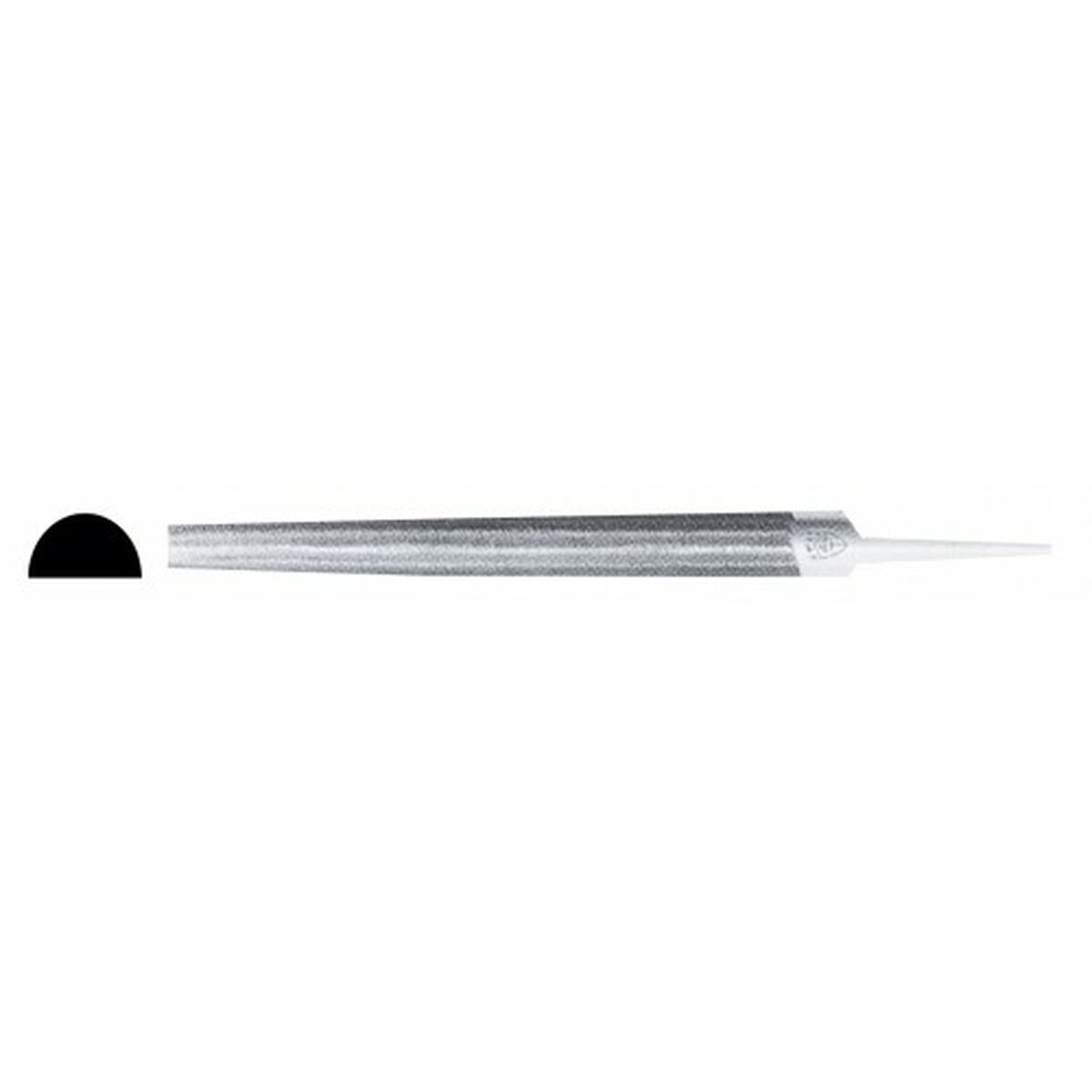 Halvrund bladfil ERIZO 8" Mjuka metaller