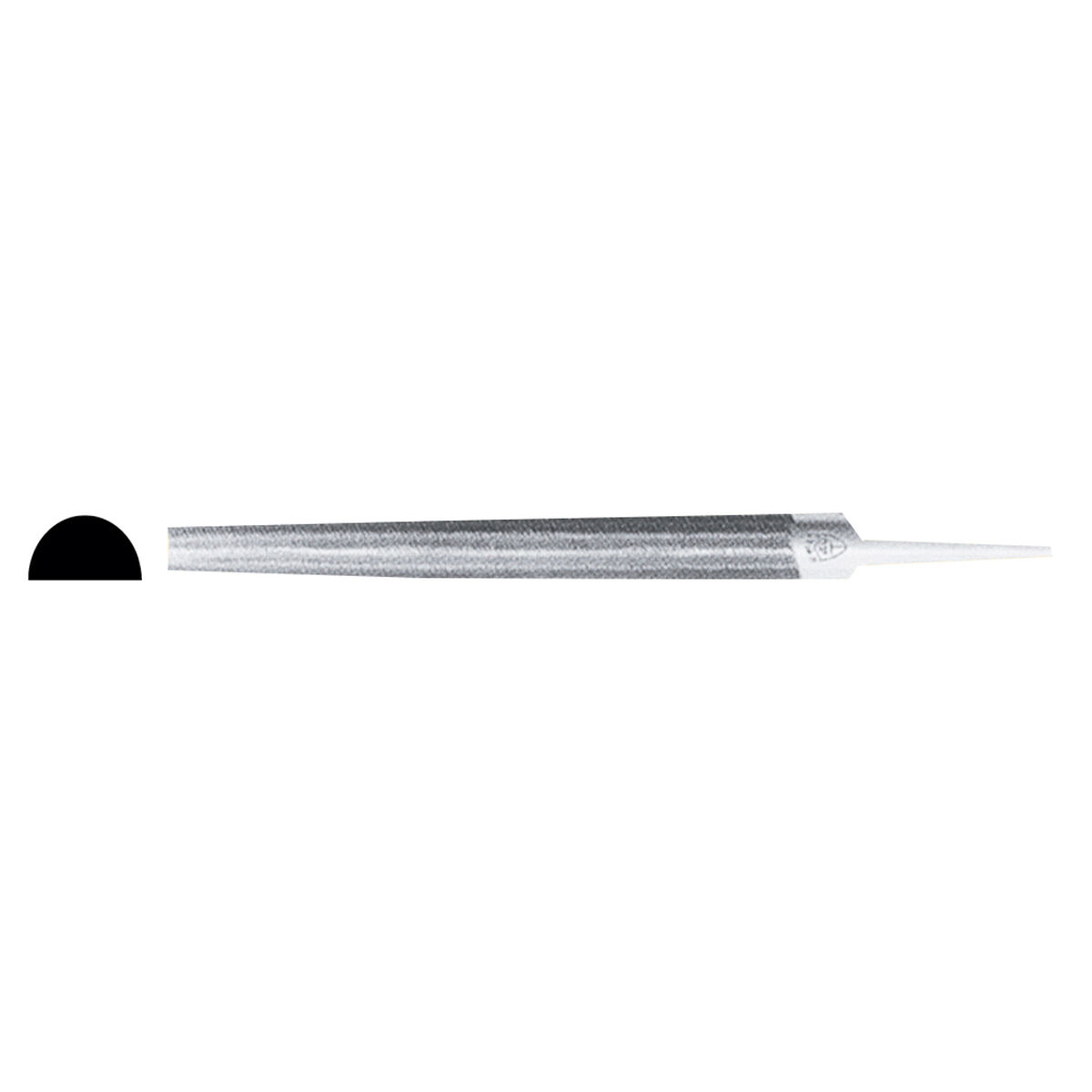 Halvrund bladfil ERIZO 8" Mjuka metaller - 2