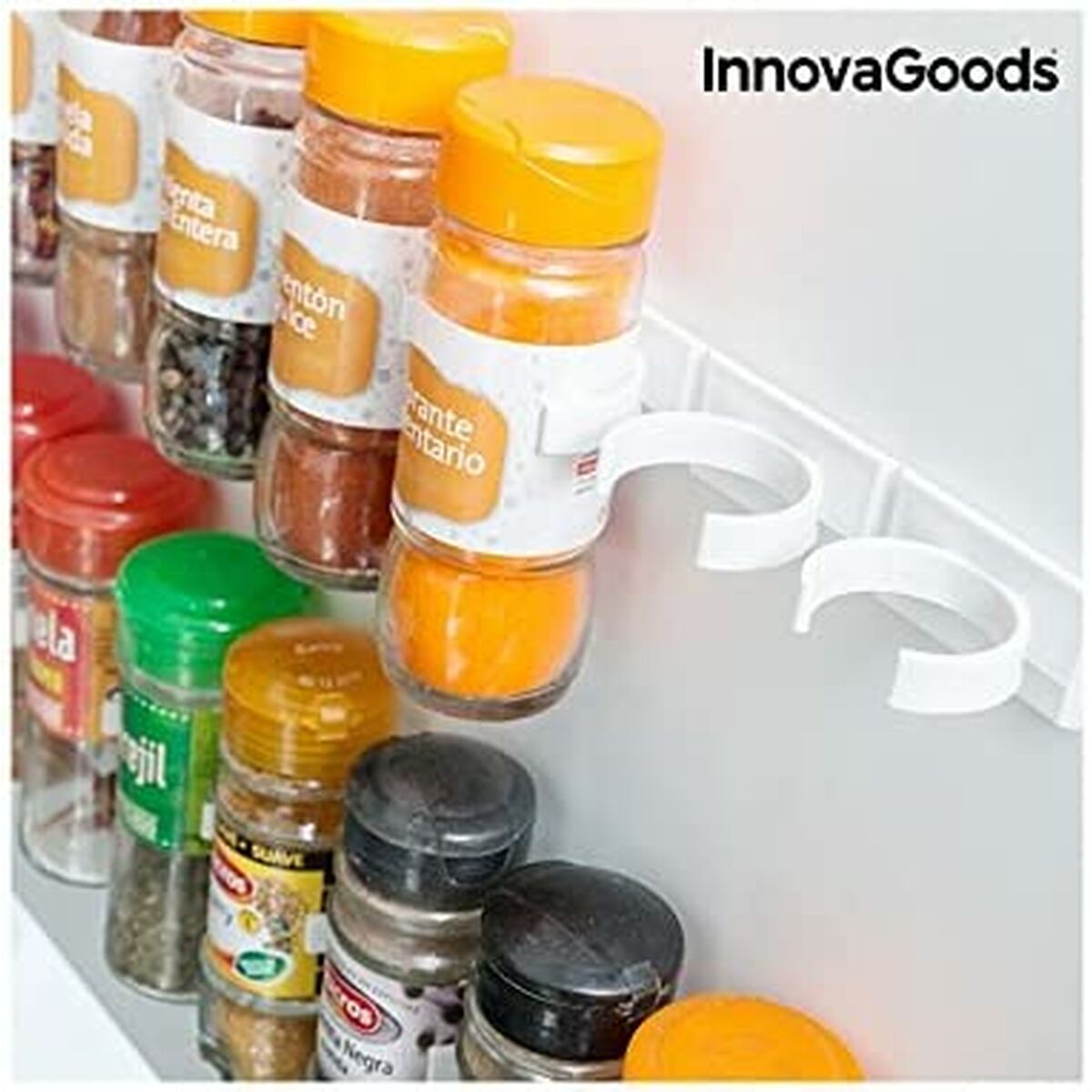 Självhäftande och organiserbar kryddhylla InnovaGoods - 9
