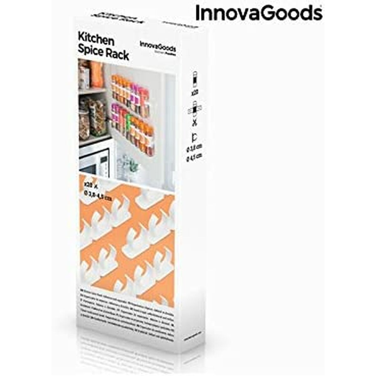 Självhäftande och organiserbar kryddhylla InnovaGoods - 2