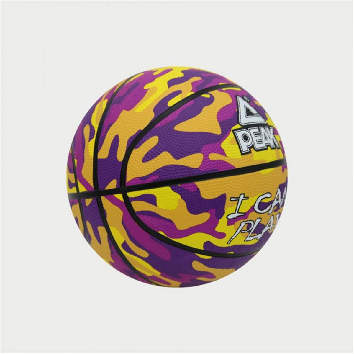Basketboll Peak Peak Camo Ball Gul Purpur (Storlek 5) - 3