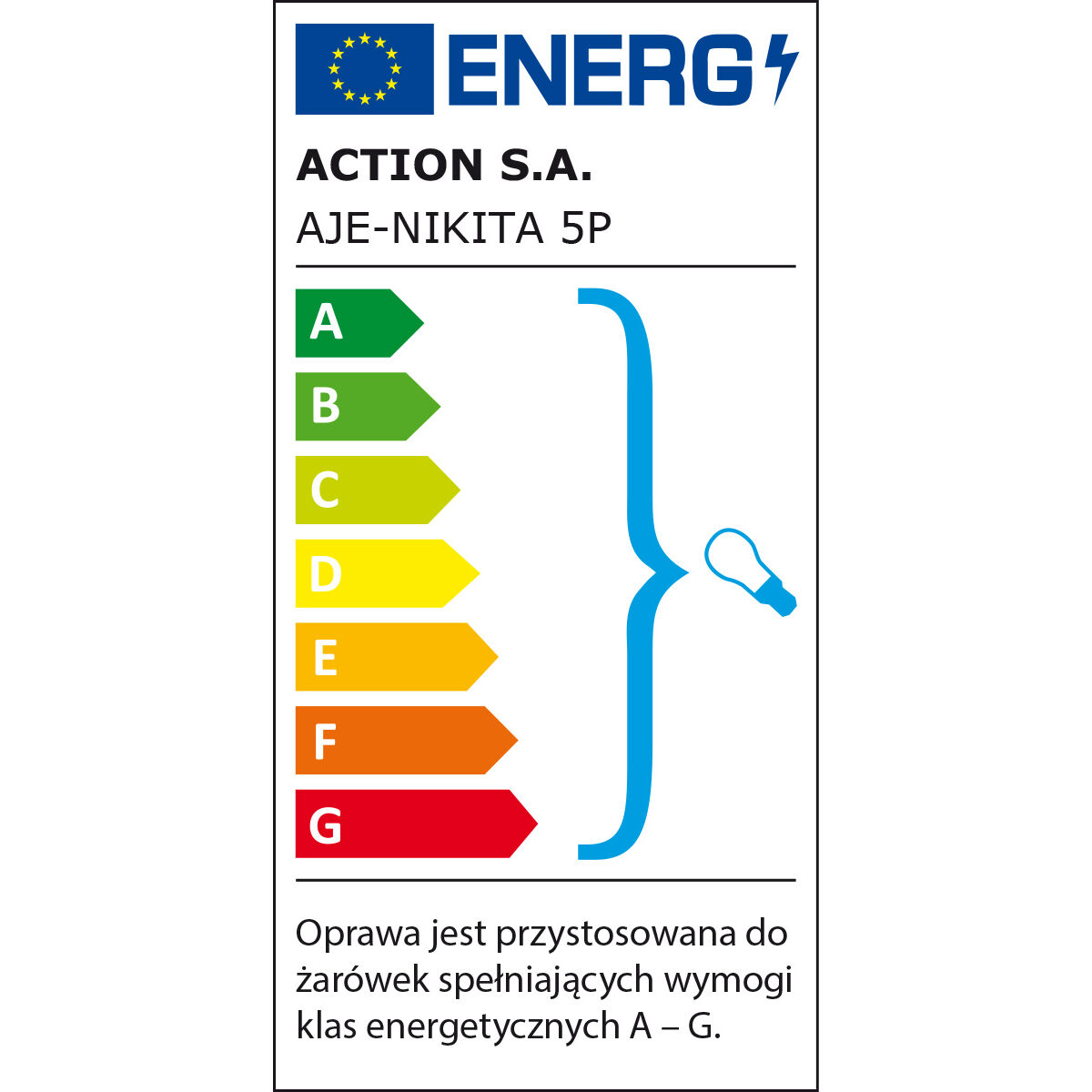 Taklampa Activejet NIKITA 5P Nikiel Vit ickel Metall Glas 200 W (1 antal) - 3