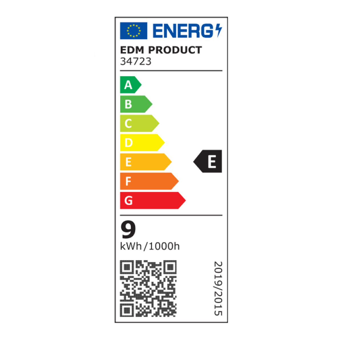 Vägglampa med LED EDM 34723 Polymer A E 50 W 9 W 810 Lm (4000 K) - 8