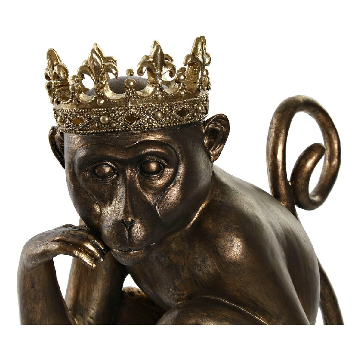 Prydnadsfigur DKD Home Decor MONKEY Gyllene Harts (Renoverade A) - 2