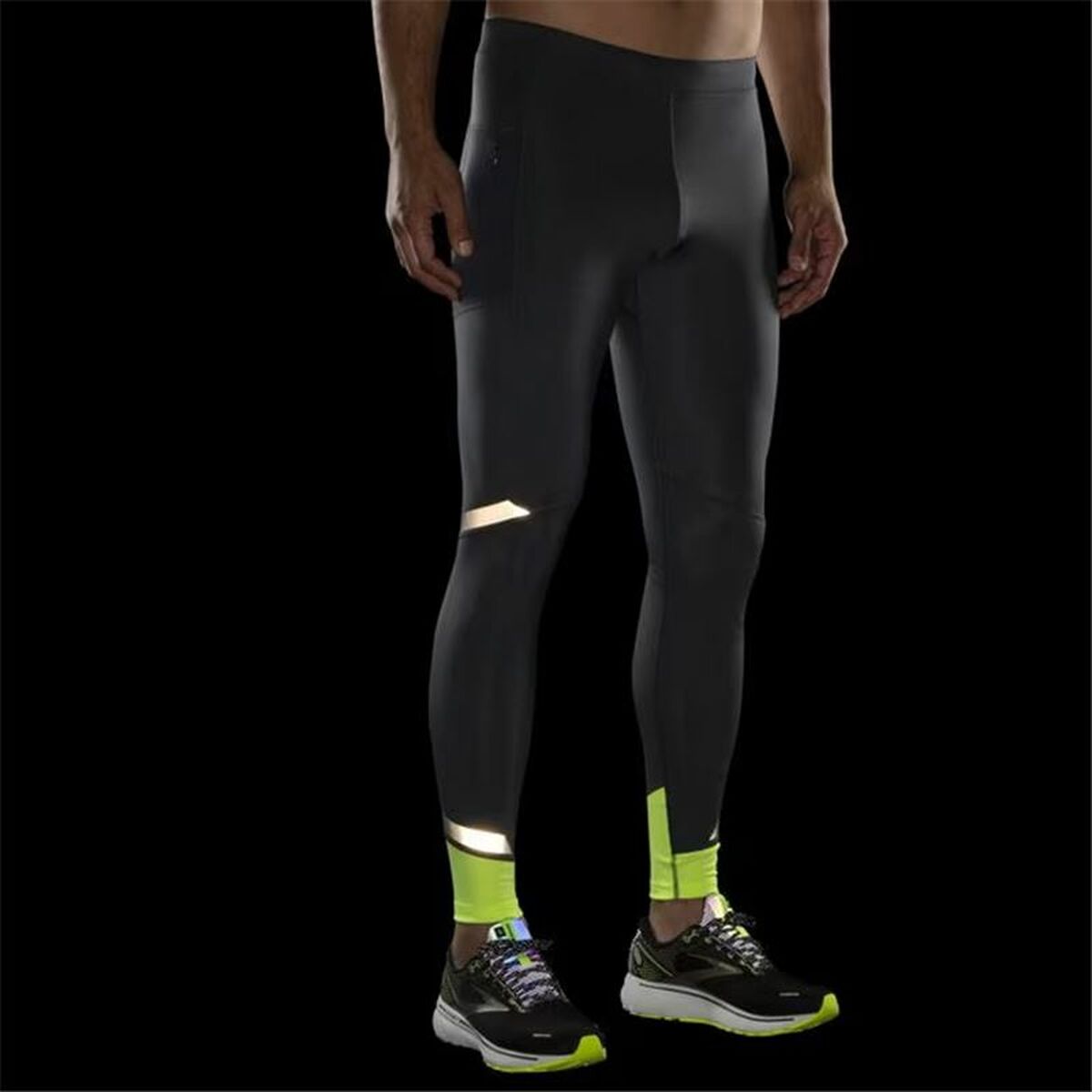 Sportleggings, Herr Brooks Running Source Svart - 2