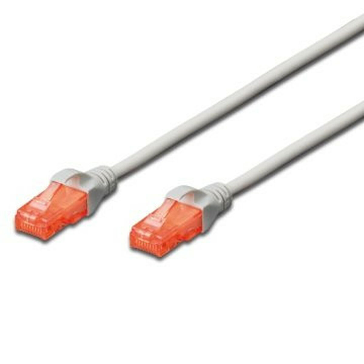 Nätkabel UTP Styv Kategori 6 Ewent EW-6U-100 Grå 10 m