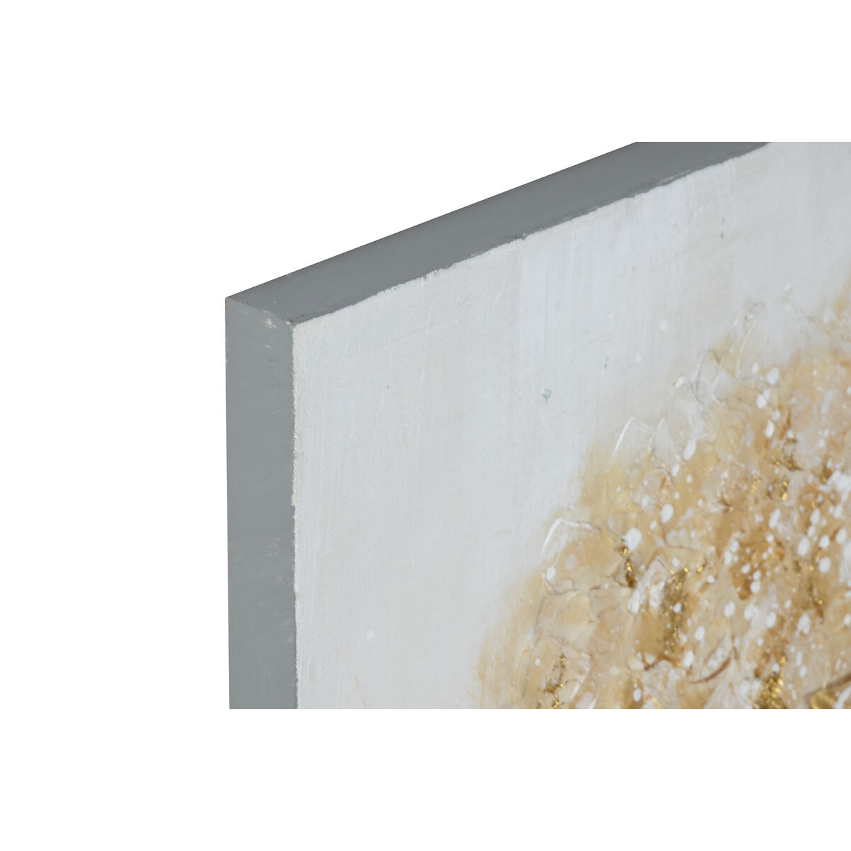 Tavla Home ESPRIT Gyllene Kanvas Trä MDF Träd Traditionell 80 x 3 x 80 cm (2 antal) - 2