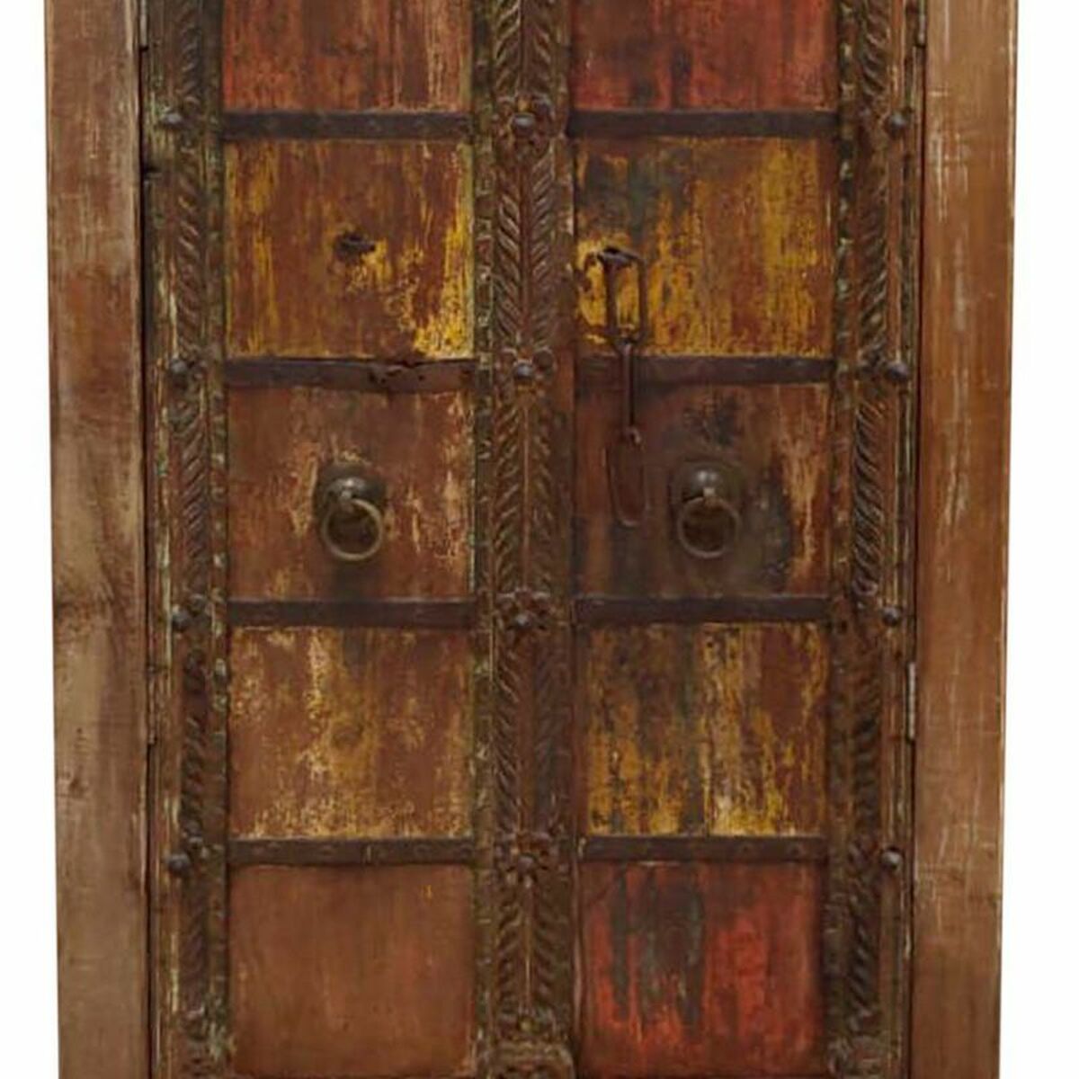 Skåp Alexandra House Living Brun Återvunnet Trä 45 x 225 x 105 cm - 4